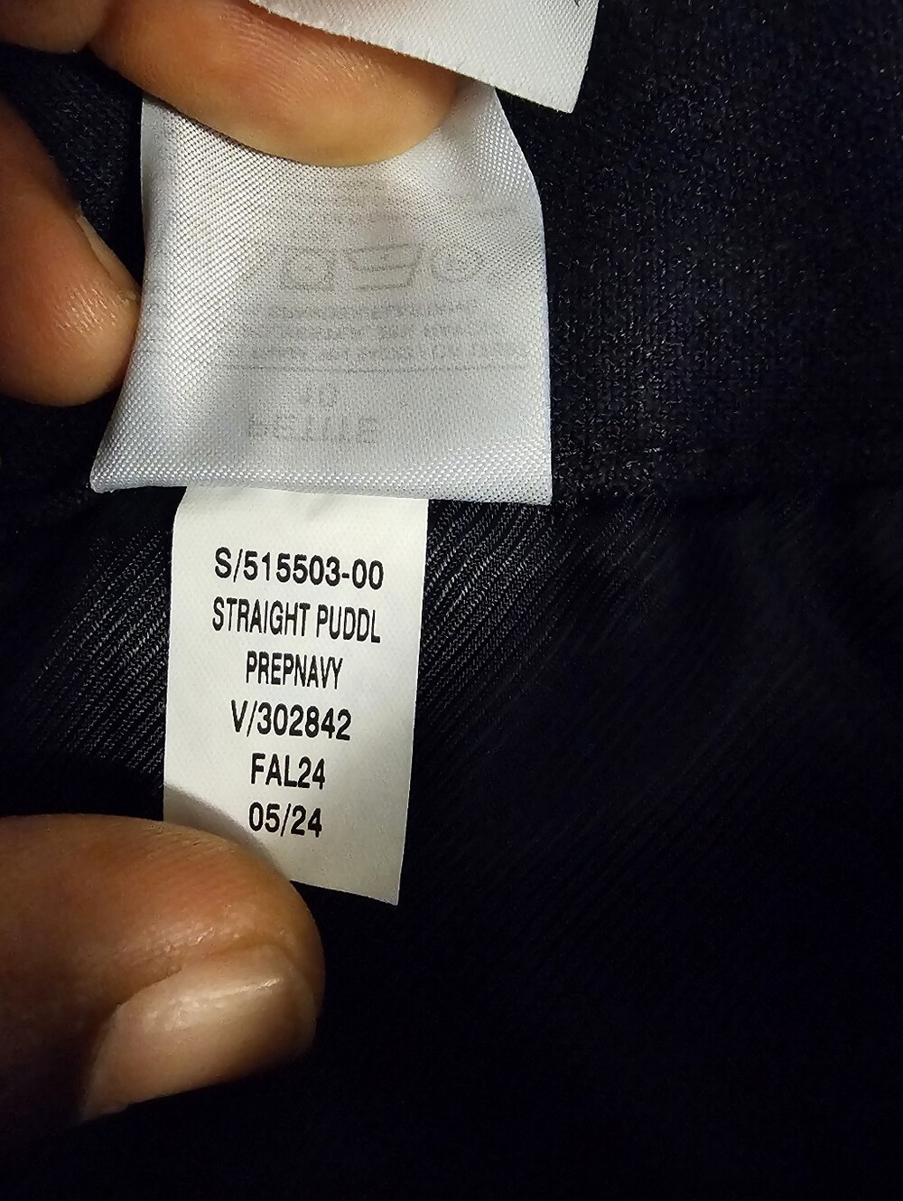 Banana Republic Navy Blue Double-Weave High-Rise Straight Dress Pants 10 Petite - Picture 8 of 9